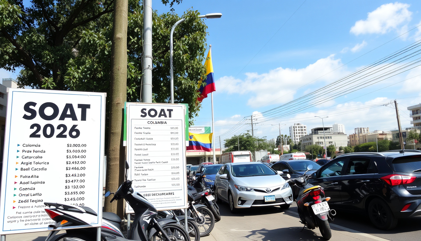 SOAT 2026: Tarifas y Precios para Motos y Carros en Colombia - Colombia ...